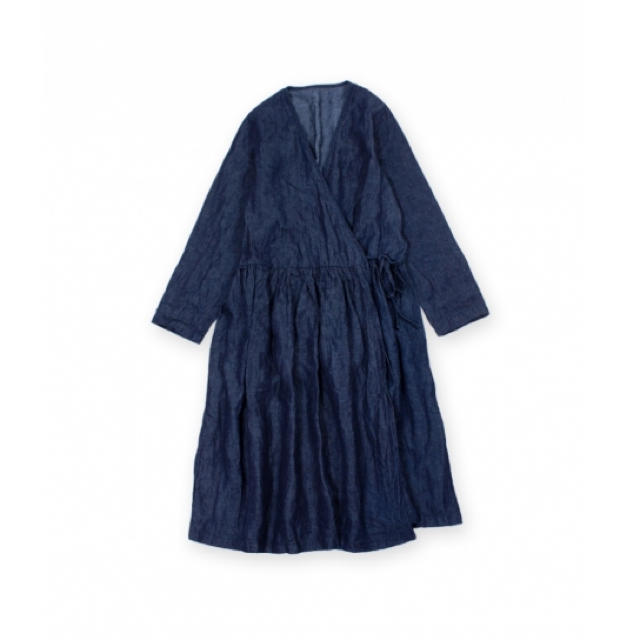 nest Robe(ネストローブ)のむう様専用◎ネストローブ◎デニムカシュクールワンピース レディースのワンピース(ロングワンピース/マキシワンピース)の商品写真