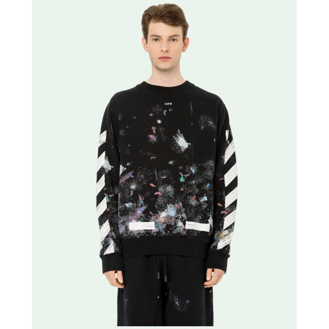 から厳選した OFF-WHITE CREWNECK BRUSHED GALAXY DIAG - スウェット ... off white diag brushed crewneck オフホワイト