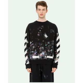 オフホワイト(OFF-WHITE)のDIAG GALAXY BRUSHED CREWNECK(スウェット)