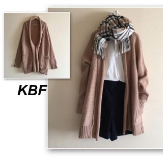 ケービーエフ(KBF)のKBF✨キャメルベージュのロングカーディガン(カーディガン)