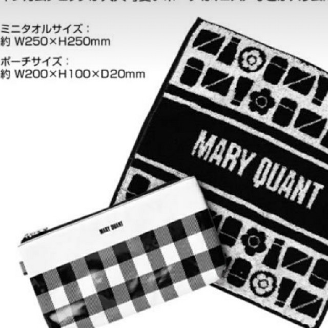 MARY QUANT(マリークワント)のMARY QUANT ポーチ&タオルセット レディースのファッション小物(ポーチ)の商品写真