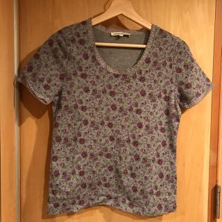 ローラアシュレイ(LAURA ASHLEY)のローラアシュレイLAURA ASHLEY/グレー花柄カットソー♪(その他)