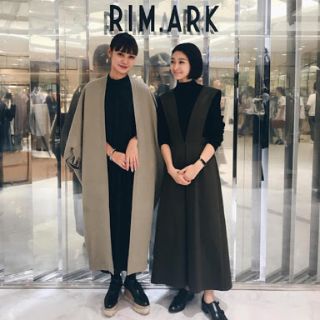 ブラックバイマウジー(BLACK by moussy)のRIM.ARK カバードニットガウン(ガウンコート)