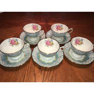 ロイヤルアルバート(ROYAL ALBERT)のロイヤルアルバート ティーカップ＆ソーサー 5客セット(グラス/カップ)