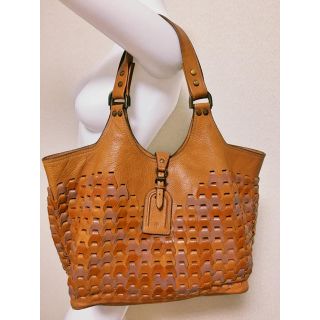 マルベリー(Mulberry)のMULBERRY レザー編みショルダーバック(ショルダーバッグ)