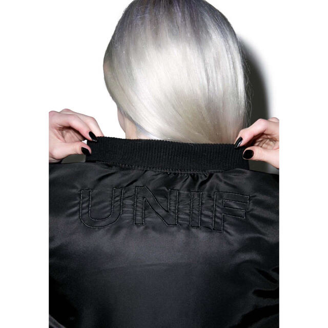 UNIF(ユニフ)のUNIF ユニフ OUNCE BOMBER JACKET MA-1 ユニセックス レディースのジャケット/アウター(ブルゾン)の商品写真