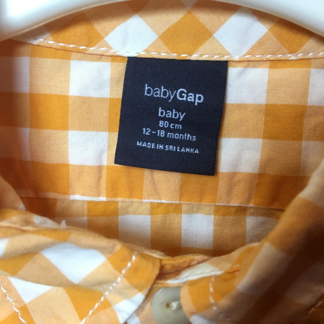 babyGAP(ベビーギャップ)のギャップ GAPギンガムチェックシャツ80㎝ babyGap キッズ/ベビー/マタニティのベビー服(~85cm)(シャツ/カットソー)の商品写真