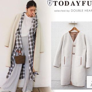 トゥデイフル(TODAYFUL)のTODAYFUL トゥデイフル ボアコート(ロングコート)