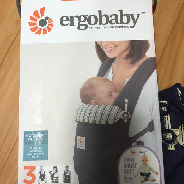 Ergobaby(エルゴベビー)のエルゴアダプト アドミラルブルー 箱付き 抱っこ紐 キッズ/ベビー/マタニティの外出/移動用品(抱っこひも/おんぶひも)の商品写真