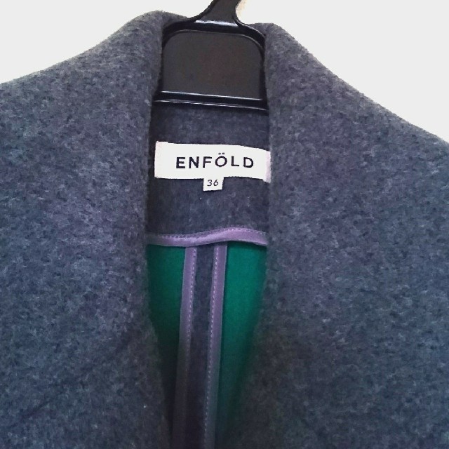 ENFOLD(エンフォルド)のazmeg様専用 エンフォルド リバーウールロングコート レディースのジャケット/アウター(ロングコート)の商品写真