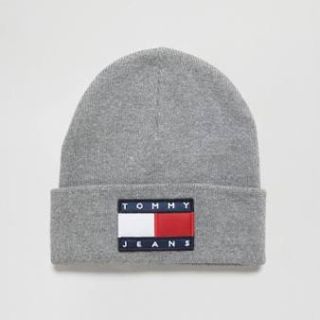 トミーヒルフィガー(TOMMY HILFIGER)のtommy jeans トミー ジーンズ 90s ロゴ  ビーニー ニット帽(ニット帽/ビーニー)