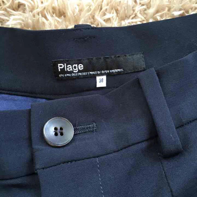 Plage(プラージュ)のplage ネイビー ガウチョ レディースのパンツ(カジュアルパンツ)の商品写真
