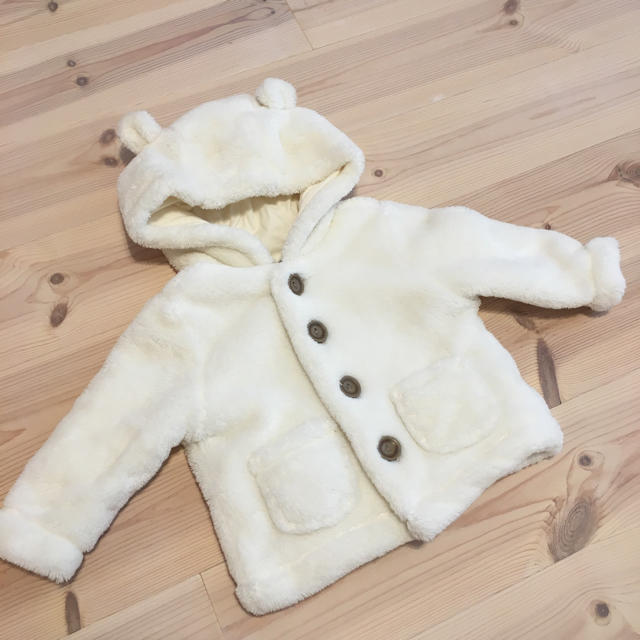 babyGAP(ベビーギャップ)のもこもこ くま耳アウター 70 gap キッズ/ベビー/マタニティのベビー服(~85cm)(ジャケット/コート)の商品写真