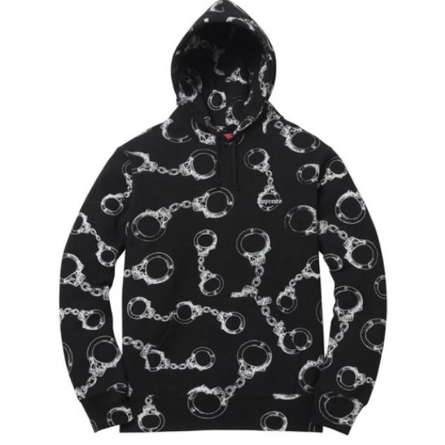 希少L Handcuffs Hooded Supreme 手錠 パーカー