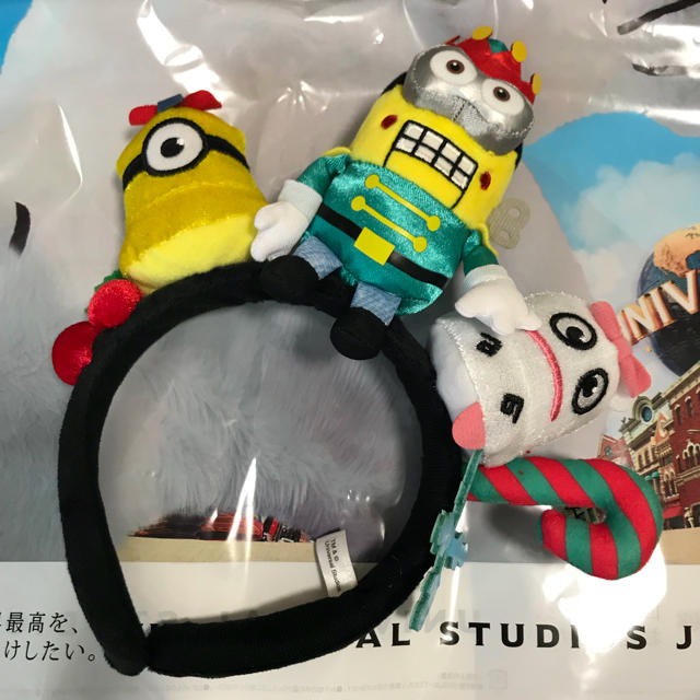 USJ(ユニバーサルスタジオジャパン)の【美品】USJ ミニオン カチューシャ レディースのヘアアクセサリー(カチューシャ)の商品写真