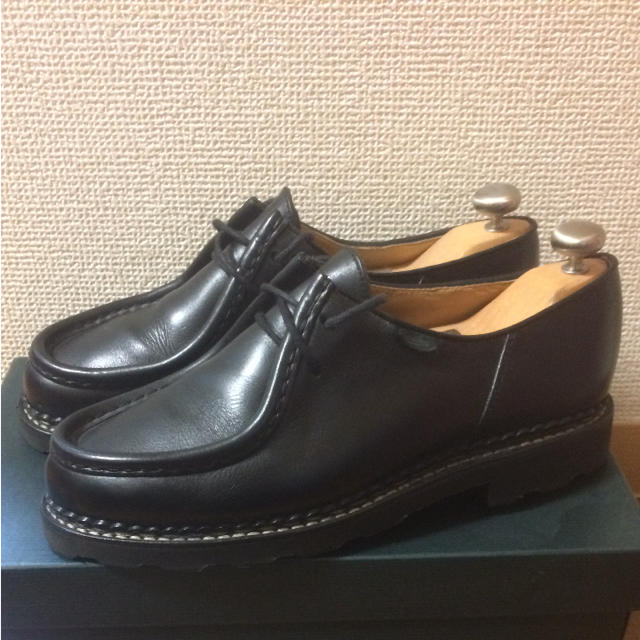 Paraboot(パラブーツ)の【Paraboot】Michael ミカエル Noir 41 純正シューツリー付 メンズの靴/シューズ(スリッポン/モカシン)の商品写真