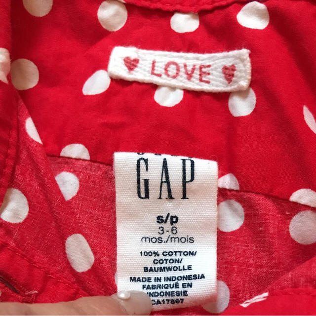 babyGAP(ベビーギャップ)の16《baby gap》ミニーちゃん風水玉ワンピース キッズ/ベビー/マタニティのベビー服(~85cm)(ワンピース)の商品写真