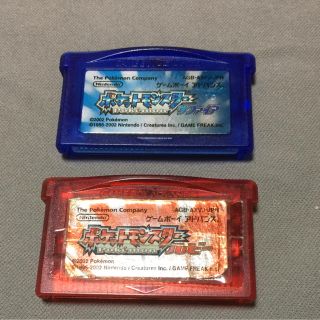 ゲームボーイアドバンス(ゲームボーイアドバンス)のroba様専用ゲームボーイアドバンス ポケットモンスター ルビー & サファイア(携帯用ゲームソフト)