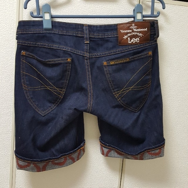 美品 スクイグル柄ショートパンツ デニム LEE コラボ-