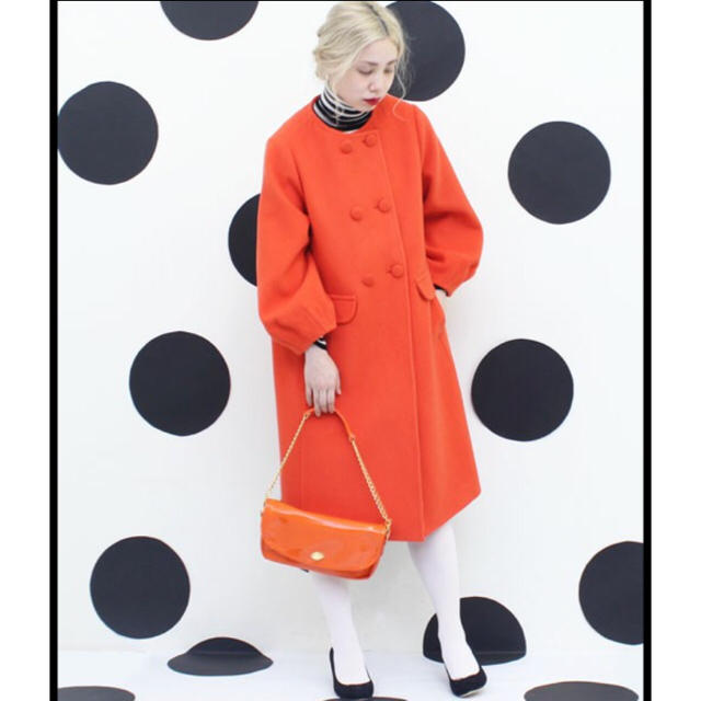 Dot&Stripes CHILDWOMAN(ドットアンドストライプスチャイルドウーマン)のドット＆ストライプス ✩︎ ﾊﾟﾌｽﾘｰﾌﾞｺｰﾄ レディースのジャケット/アウター(ロングコート)の商品写真