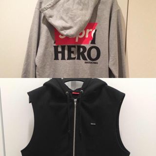 シュプリーム(Supreme)のSUPREME ZIP UP VEST & ANTI (パーカー)