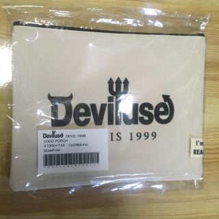 デビルユース(Deviluse)のdeviluse ポーチ 新品 デビルユース 白(ポーチ)