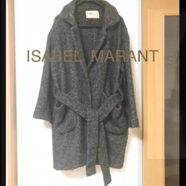 Isabel Marant(イザベルマラン)のanemone様専用！ISABEL MARANT♡美品ヘリンボーン柄 レディースのジャケット/アウター(ロングコート)の商品写真