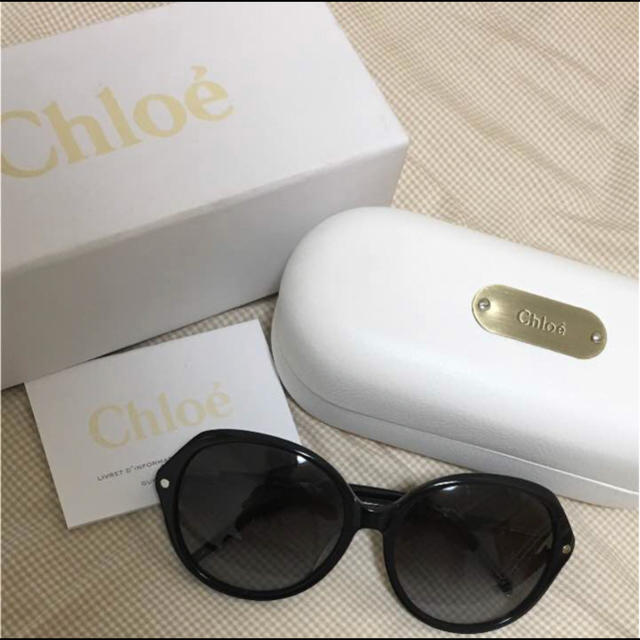 正規品 Chloeクロエ サングラス黒 梨花愛用