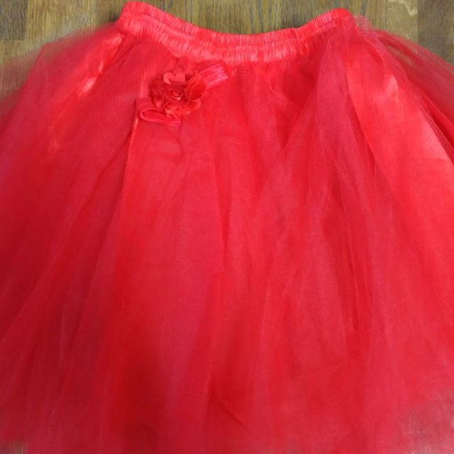 赤パニエ　チュチュ＋腕飾り レディースのスカート(その他)の商品写真