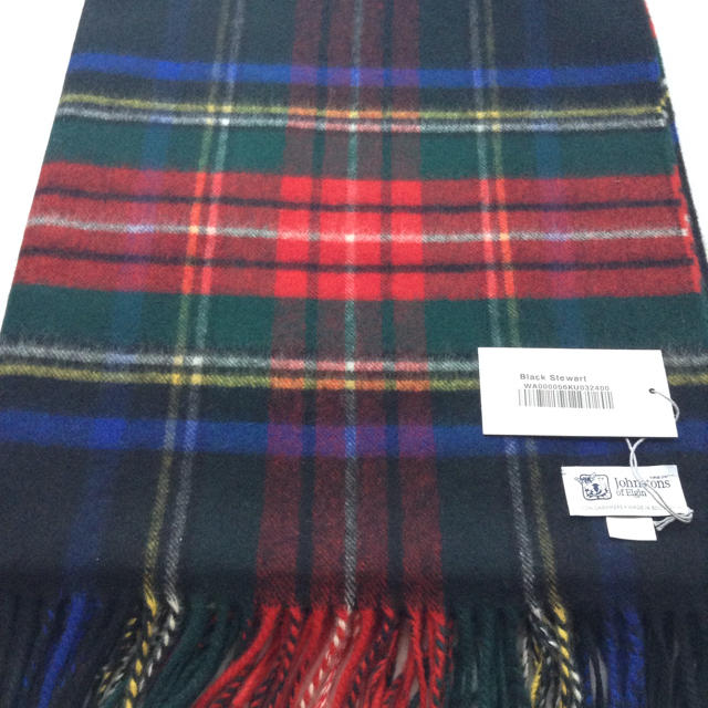 激安 ショップ BlackStewartジョンストンズ カシミアストール ストール