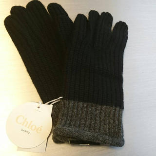クロエ(Chloe)の新品未使用タグ付き Chloe クロエ メンズ 手袋 ブラック(手袋)