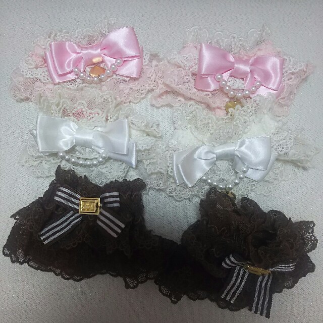 Angelic Pretty(アンジェリックプリティー)のAngelic Pretty お袖とめ 3点セット 難あり格安 レディースのアクセサリー(ブレスレット/バングル)の商品写真