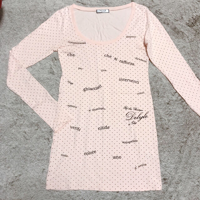 Delyle(デイライル)の美品♦︎激カワ❤︎DELYLE BOUTIQUE ミニ丈 Tシャツワンピ レディースのワンピース(ミニワンピース)の商品写真