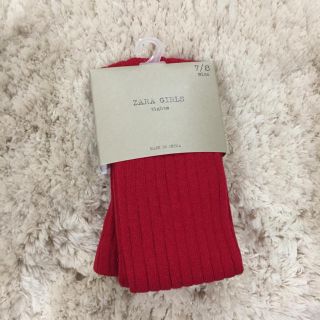 ザラキッズ(ZARA KIDS)のZARA ザラ キッズ タイツ 赤(靴下/タイツ)