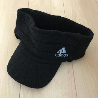 アディダス(adidas)のアディダス ニット サンバイザー(サンバイザー)