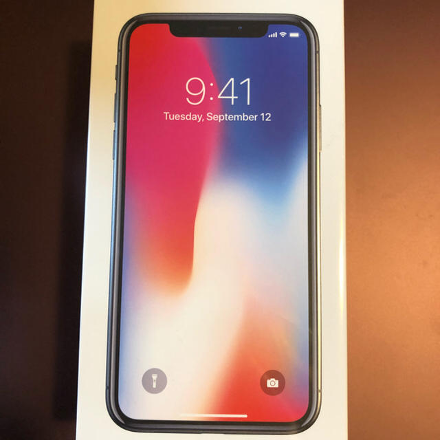 iPhone x  スペースグレイ 256GB SIMロック解除済