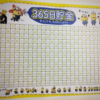 365日  貯金シートクリアファイル付(その他)