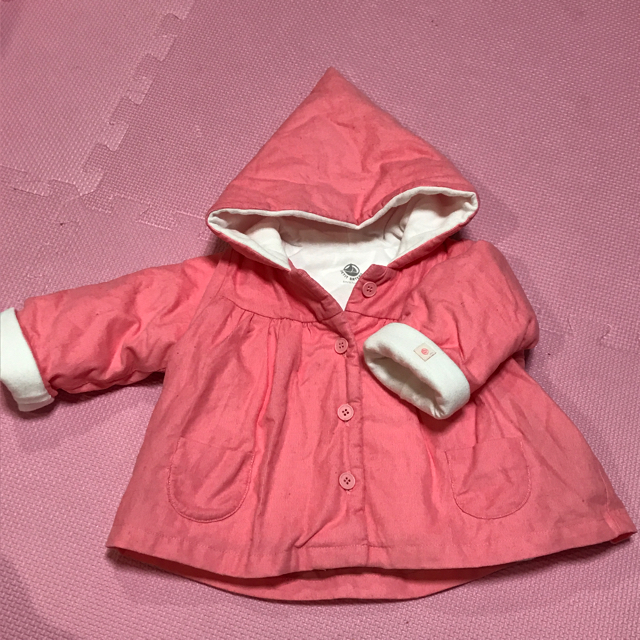 PETIT BATEAU(プチバトー)のプチバトー  小人コート6M キッズ/ベビー/マタニティのベビー服(~85cm)(ジャケット/コート)の商品写真