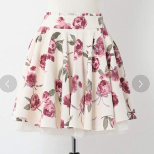 LODISPOTTO(ロディスポット)のミルフィーユクローゼット♡ロイヤルビッグローズスカート レディースのスカート(ミニスカート)の商品写真