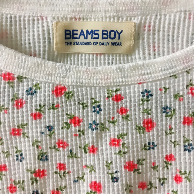 BEAMS BOY(ビームスボーイ)のBEAMS BOY 花柄 サーマルニット レディースのトップス(カットソー(長袖/七分))の商品写真