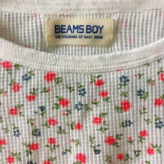 ビームスボーイ(BEAMS BOY)のBEAMS BOY 花柄 サーマルニット(カットソー(長袖/七分))