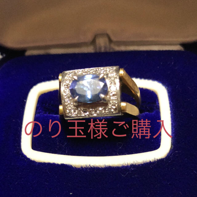 k18 ／pt900  タンザナイト  ダイヤモンド リング レディースのアクセサリー(リング(指輪))の商品写真