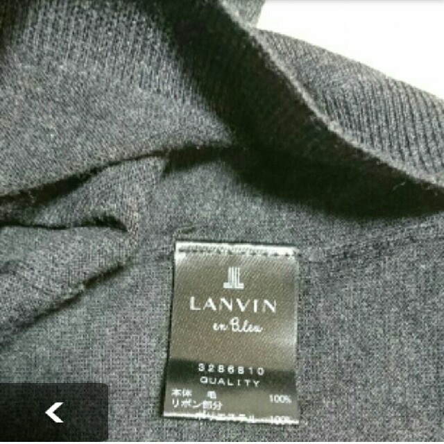 LANVIN en Bleu(ランバンオンブルー)のmii様専用☆☆未使用♪LANVIN en Blue  リボン付きニット レディースのトップス(ニット/セーター)の商品写真