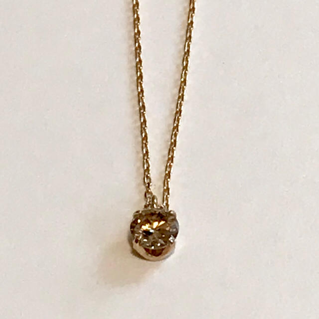 カシケイ ブラウン ダイヤモンド  ネックレス 0.2ct  レディースのアクセサリー(ネックレス)の商品写真