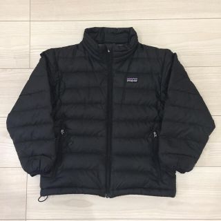 パタゴニア(patagonia)のパタゴニア ダウン キッズ XS ブラック 黒(ジャケット/上着)