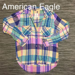 アメリカンイーグル(American Eagle)の【American Eagle・アメリカンイーグル】チェックシャツ お値下げ済(シャツ/ブラウス(長袖/七分))