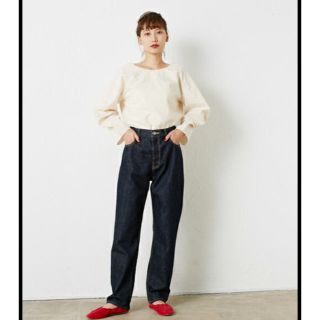 ブラックバイマウジー(BLACK by moussy)の新品 ブラックバイマウジー kona ワンウォッシュ デニム パンツ 23インチ(デニム/ジーンズ)