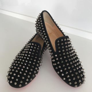 クリスチャンルブタン(Christian Louboutin)のルブタン 36ハーフ 黒 本物 美品(ハイヒール/パンプス)