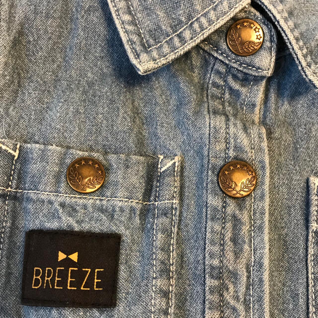 BREEZE(ブリーズ)のBREEZE デニムワンピース キッズ/ベビー/マタニティのキッズ服女の子用(90cm~)(ワンピース)の商品写真