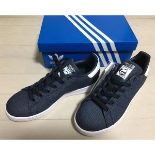 アディダス(adidas)のアディダス★スタンスミス デニム スニーカー ネイビー×白 23.0cm★新品(スニーカー)